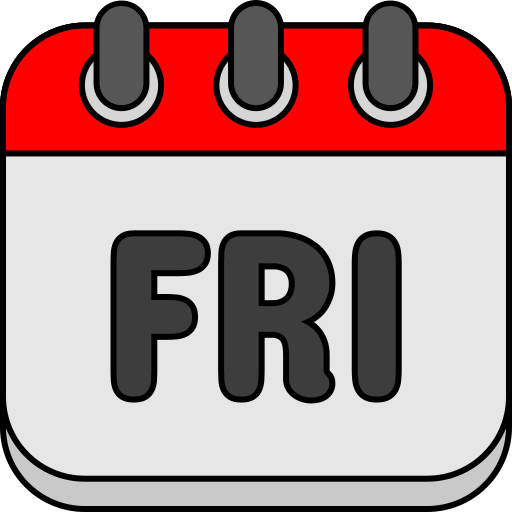 calendar icon for friday service 