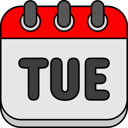 calendar icon for tuesday service 
