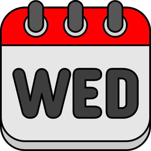 calendar icon for wednesday service 